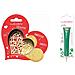 Kit Biscotti Con Cuore In Rilievo + Penna Al Cioccolato Verde - Foto miniatura 1