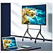 Supporto Mobile Da Pavimento Multifunzione Per Tv Lcd /led /plasma 55-86'' Nero - Foto miniatura 2