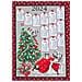 Set 6 Strofinaccio Asciugamano Cucina Natale Calendario In Cotone Made Italy - Foto miniatura 2
