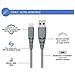 Cavo Usb A/lightning Ultra Rinforzato 3 M - 2,4 A, Grigio - Foto miniatura 2