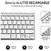 Tastiera Wireless 8436586740078  per Universale (Layout Spagnolo) Colore Argento. Bianco - Foto miniatura 3