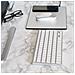 Tastiera Wireless 8436586740078  per Universale (Layout Spagnolo) Colore Argento. Bianco - Foto miniatura 4