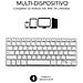 Tastiera Wireless 8436586740078  per Universale (Layout Spagnolo) Colore Argento. Bianco - Foto miniatura 5