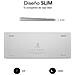 Tastiera Wireless 8436586740078  per Universale (Layout Spagnolo) Colore Argento. Bianco - Foto miniatura 6