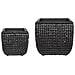 Set Di 2 Vasi Per Piante Berberis Rattan Sintetico 34/45 Cm Nero - Foto miniatura 4