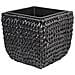 Set Di 2 Vasi Per Piante Berberis Rattan Sintetico 34/45 Cm Nero - Foto miniatura 6