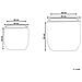 Set Di 2 Vasi Per Piante Berberis Rattan Sintetico 34/45 Cm Nero - Foto miniatura 7