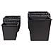 Set Di 2 Vasi Per Piante Berberis Rattan Sintetico 34/45 Cm Nero - Foto miniatura 8
