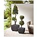 Set Di 2 Vasi Per Piante Berberis Rattan Sintetico 34/45 Cm Nero - Foto miniatura 9