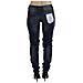 Jeans In Denim Di Cotone Slim Fit A Vita Bassa Lavati Blu - W27 - Foto miniatura 3