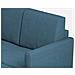 Divano Karay 2 Posti Medio (due Sedute Da 70cm) + Pouf Misure Esterne L. 158 P. 145 Colore Avio - Foto miniatura 2