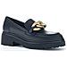 Schwarz Gold Matt Casual Closed Loafers Mocassino Pelle Scarpe Donna Nero Eu 38, 95.230.27 - Foto miniatura 1
