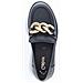 Schwarz Gold Matt Casual Closed Loafers Mocassino Pelle Scarpe Donna Nero Eu 38, 95.230.27 - Foto miniatura 2
