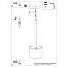 Sollux Lighting Lampada A Sospensione Fairy 30 Sl.1416 - Moderno Lampade A Sospensione Multicolore 95x30x30 Cm - Foto miniatura 3