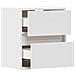 Mobili TV a Parete con Luci LED 2pz Bianchi 40x30x40 cm - Foto miniatura 8