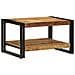 Tavolino 70x50x38 cm in Legno Massello di Mango Grezzo - Foto miniatura 1