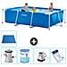 Piscina Fuori Terra - Rettangolo - 300x200x75 Cm - Blu - Include Accessori Coordinati A208 - Foto miniatura 1