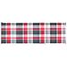 Lettino Da Giardino Con Cuscino Tartan Rosso In Pino Impregnato - Foto miniatura 6