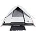 Tenda Campeggio a Cupola 2 Persone Bianca Tessuto Impermeabile - Foto miniatura 5