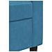 Set di Divani 4 pz con Cuscini e Rinforzi Blu in Velluto - Foto miniatura 9