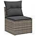 Set di Divani da Giardino a 7 Pezzi con Cuscini Grigio Rattan Sintetico - Foto miniatura 5