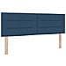 Letto a Molle Box con Materasso Blu 140x200 cm Tessuto - Foto miniatura 7