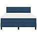 Letto a Molle Box con Materasso Blu 140x200 cm Tessuto - Foto miniatura 8