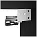 Mobile TV LED Nero Rovere 30,5x30x102 cm Legno ingegnerizzato - Foto miniatura 9