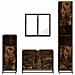 Set Mobili da Bagno 4 pz Rovere Fumo in Legno Multistrato - Foto miniatura 5