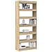 Libreria in Rovere Sonoma Legno ingegnerizzato 80 x 30 x 198 cm - Foto miniatura 3