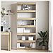 Libreria in Rovere Sonoma Legno ingegnerizzato 80 x 30 x 198 cm - Foto miniatura 4