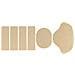 Kit Di Riparazione Per Tallone Scarpe, 2 Set: Ripara Usura E Fori Laterali Beige - Foto miniatura 3