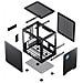 Jonsbo C6 Black, PC, Nero, ITX, micro ATX, Acciaio, Gaming, 7,5 cm - Foto miniatura 2