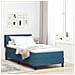 Letto Box Spring con Materasso Nero 100x200 cm in Velluto - Foto miniatura 2