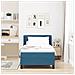 Letto Box Spring con Materasso Nero 100x200 cm in Velluto - Foto miniatura 5
