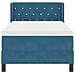 Letto Box Spring con Materasso Nero 100x200 cm in Velluto - Foto miniatura 8