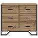 Cassettiera Rovere Artigianale 91x35.5x74.5 cm Legno compresso - Foto miniatura 6
