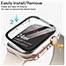 Custodia Protettiva Trasparente In Pc E Vetro Temperato Compatibile Con Apple Watch 4/5/6 40mm - Foto miniatura 6