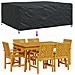 Copertura per mobili da esterno Nero 250 x 210 x 70 cm 600D - Foto miniatura 8