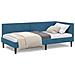 Cornice del letto ad angolo Altro con testiera Blu 100 x 200 cm - Foto miniatura 4