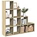 Libreria 4 Ripiani Rovere Sonoma 131,5x29x131,5 cm Truciolato - Foto miniatura 2
