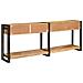 Tavolo consolle 2 pcs Marrone Legno massello di mango ruvido - Foto miniatura 6