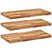 Mensole da Parete 3 pz 80x40x4 cm Legno Acacia Rifinito a Olio - Foto miniatura 1