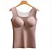 Canotta Termica Da Donna In Seta E Cashmere - Strato Base Caldo E Delicato Sulla Pelle Coffee Xxl - Foto miniatura 1