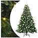 Albero di Natale artificiale con 300 LED Verde 210 cm PE e PVC - Foto miniatura 1