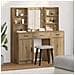 Set Tavolo da Trucco 3 pcs rovere artigianale Legno multistrato - Foto miniatura 2
