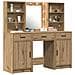Set Tavolo da Trucco 3 pcs rovere artigianale Legno multistrato - Foto miniatura 3
