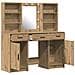 Set Tavolo da Trucco 3 pcs rovere artigianale Legno multistrato - Foto miniatura 7