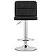 Sgabello girevole HAXU - Ecopelle nera con base cromata - Foto miniatura 3