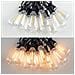 Catena Luminosa Led 7.6m Con 23 Lampadine E 2 Di Ricambio - Attacco E12, Ip44 Impermeabile, Nera - Spina Eu (220v) - Foto miniatura 2